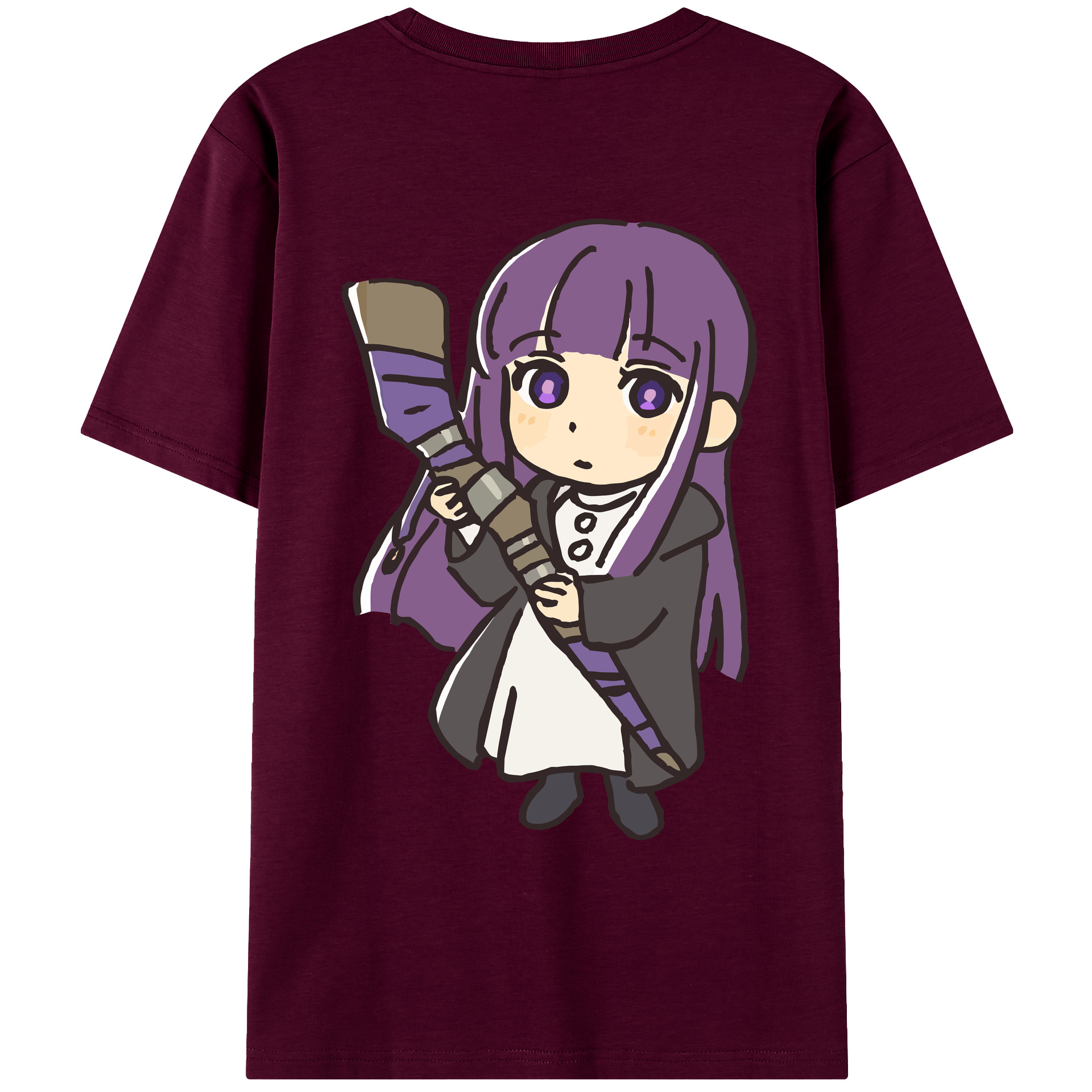 （画像用） 葬送のフリーレン Frieren レディース半袖Tシャツ(バックプリント)